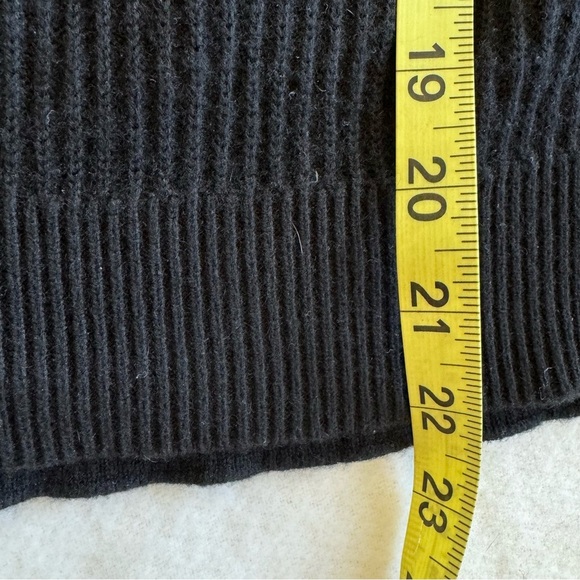 VINCE Tie Back Cashmere Cotton Blend Black Sweater Size XS - Picture 6 of 9